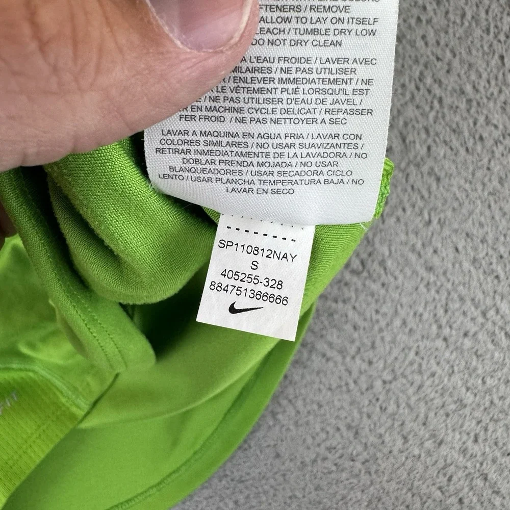 Nike‎ Dri-fit Miller Nike Running Long Sleeve Shirt Size Small Green 405255-328